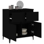 Voir la diapositive 5 : VIDAXL Buffet Noir 60x35x70 cm Bois d'ingenierie