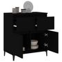 Voir la diapositive 5 : VIDAXL Buffet Noir 60x35x70 cm Bois d'ingenierie