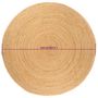 Voir la diapositive 6 : VIDAXL Tapis Jute tresse 210 cm Rond