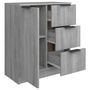 Voir la diapositive 5 : VIDAXL Buffet Sonoma gris 60x30x70 cm Bois d ingénierie