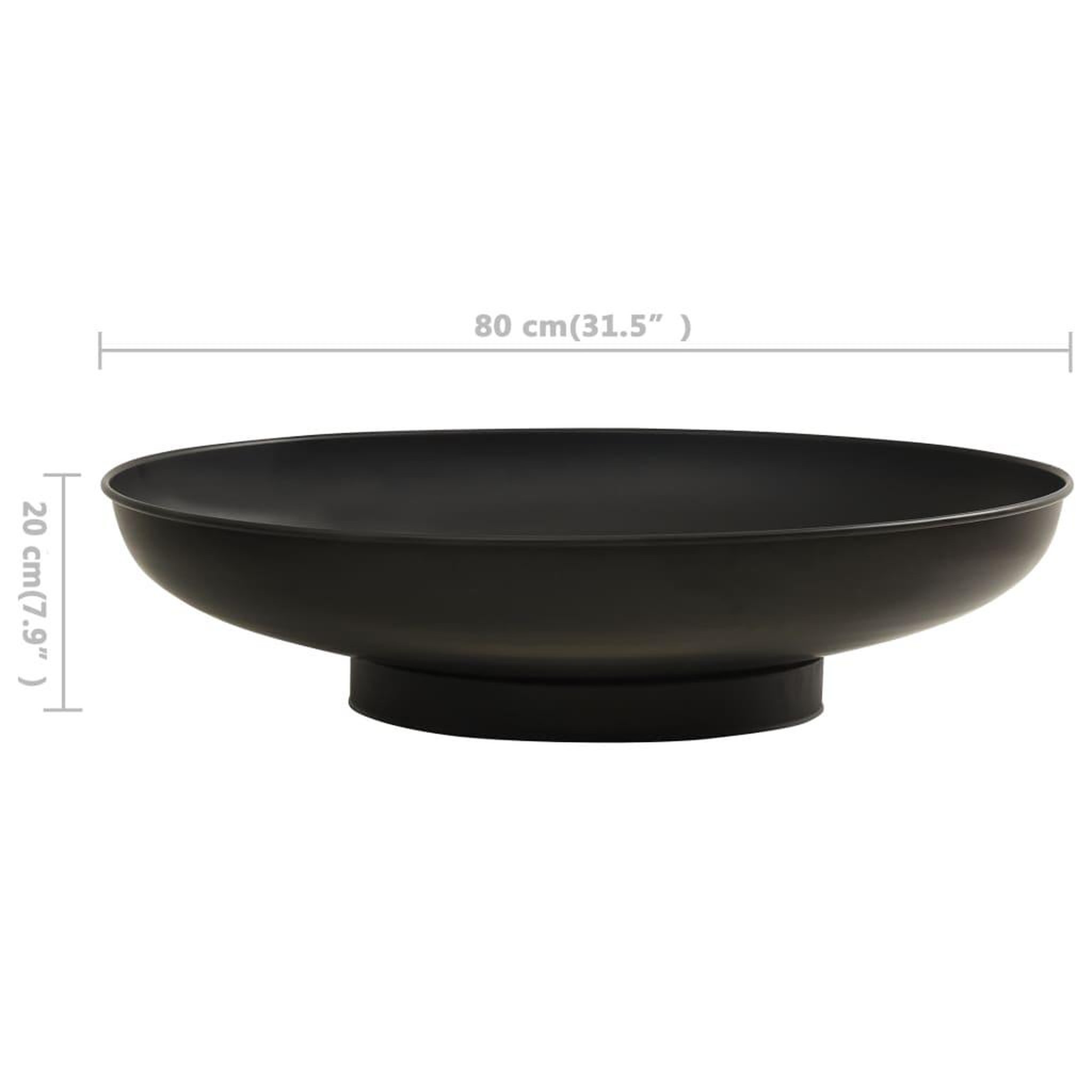 Voir la diapositive 6 : VIDAXL Foyer 80 cm Acier