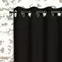SOLEIL D'OCRE Rideau à oeillets isolant 135x250 cm BOHEME noir, par Soleil d'Ocre