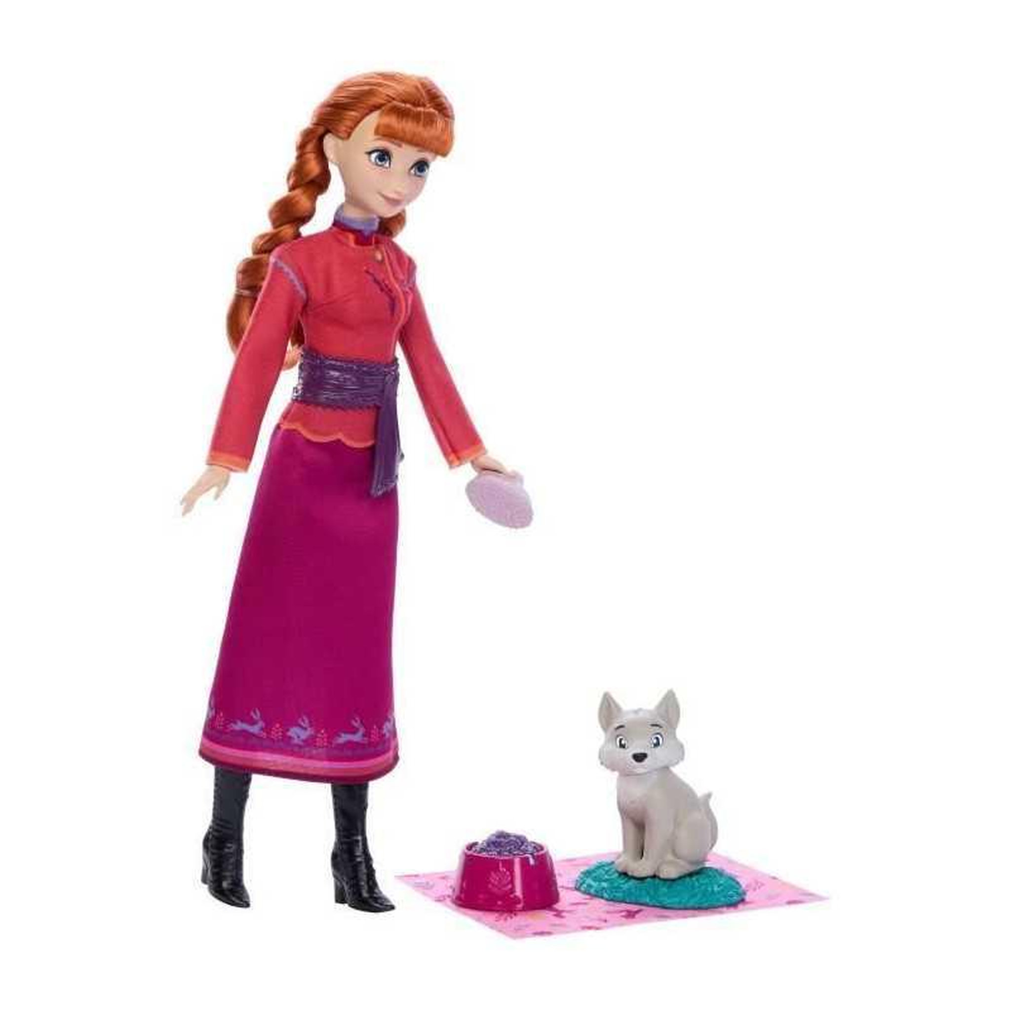 Voir la diapositive 3 : DISNEY FROZEN Disney La Reine des Neiges - Coffret Anna et le Louveteau - 4 accessoires - Disney Frozen - JFG17