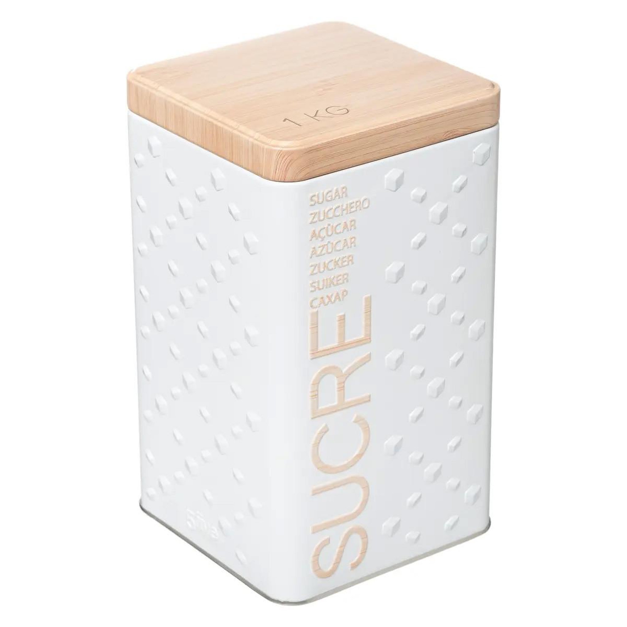 Voir la diapositive 5 : FIVE Boîte à sucre en poudre  scandi  18cm blanc