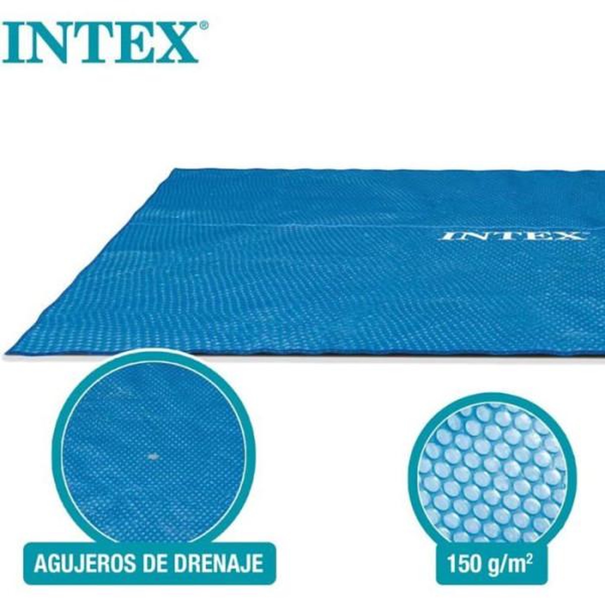 Voir la diapositive 4 : INTEX Bâche a bulles pour piscines rectangulaire de 732 x 366 cm