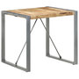 Voir la diapositive 1 : VIDAXL Table a manger 80x80x75 cm bois de manguier brut