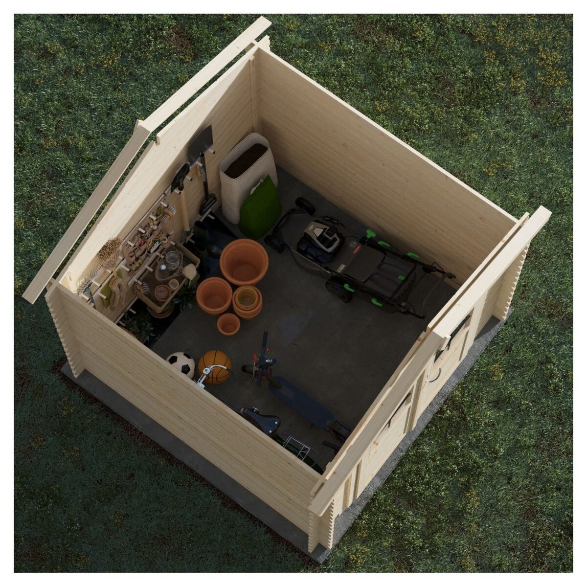 Forest Style Abri de jardin bois - 4,9m² - JUNO