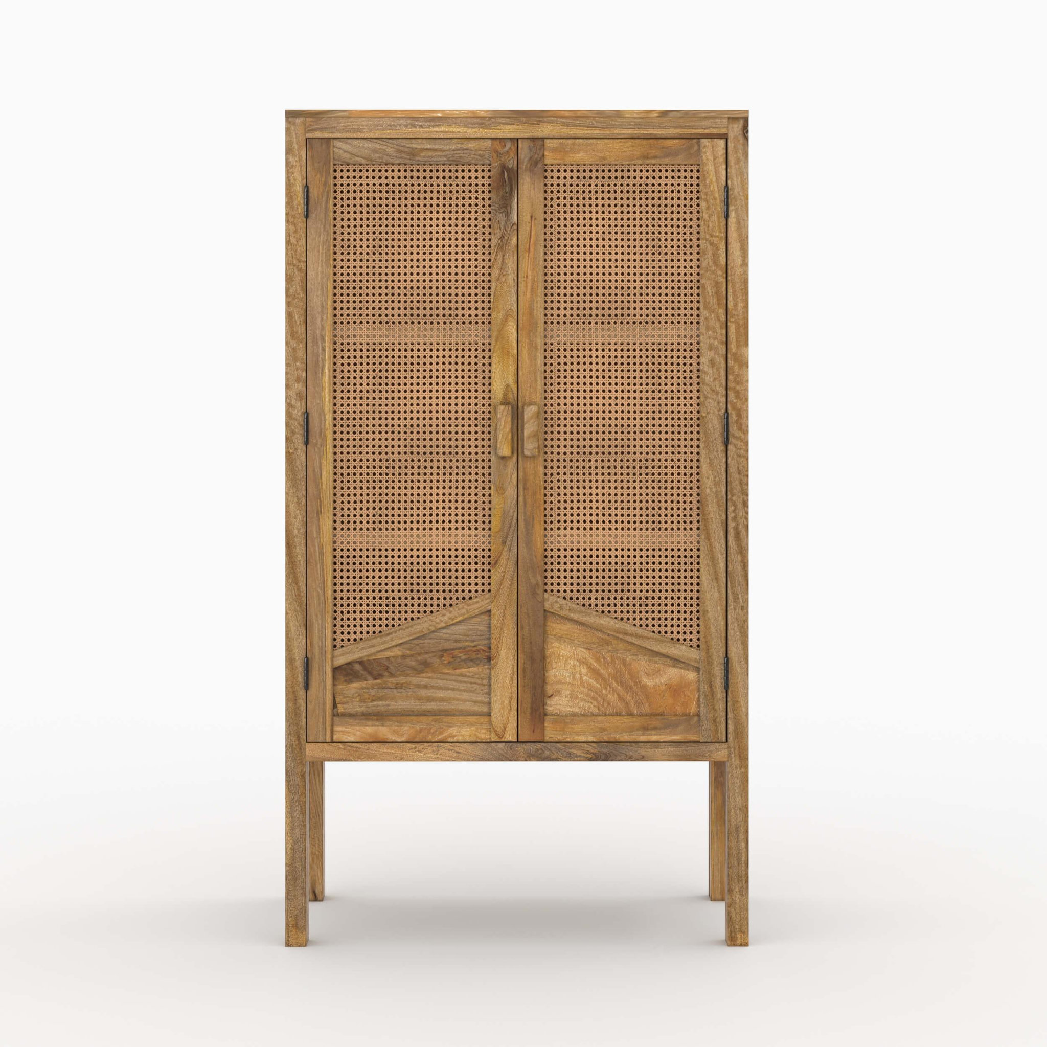Voir la diapositive 2 : MAISON PAVANE Ensemble commode et armoire en bois de manguier-tiki