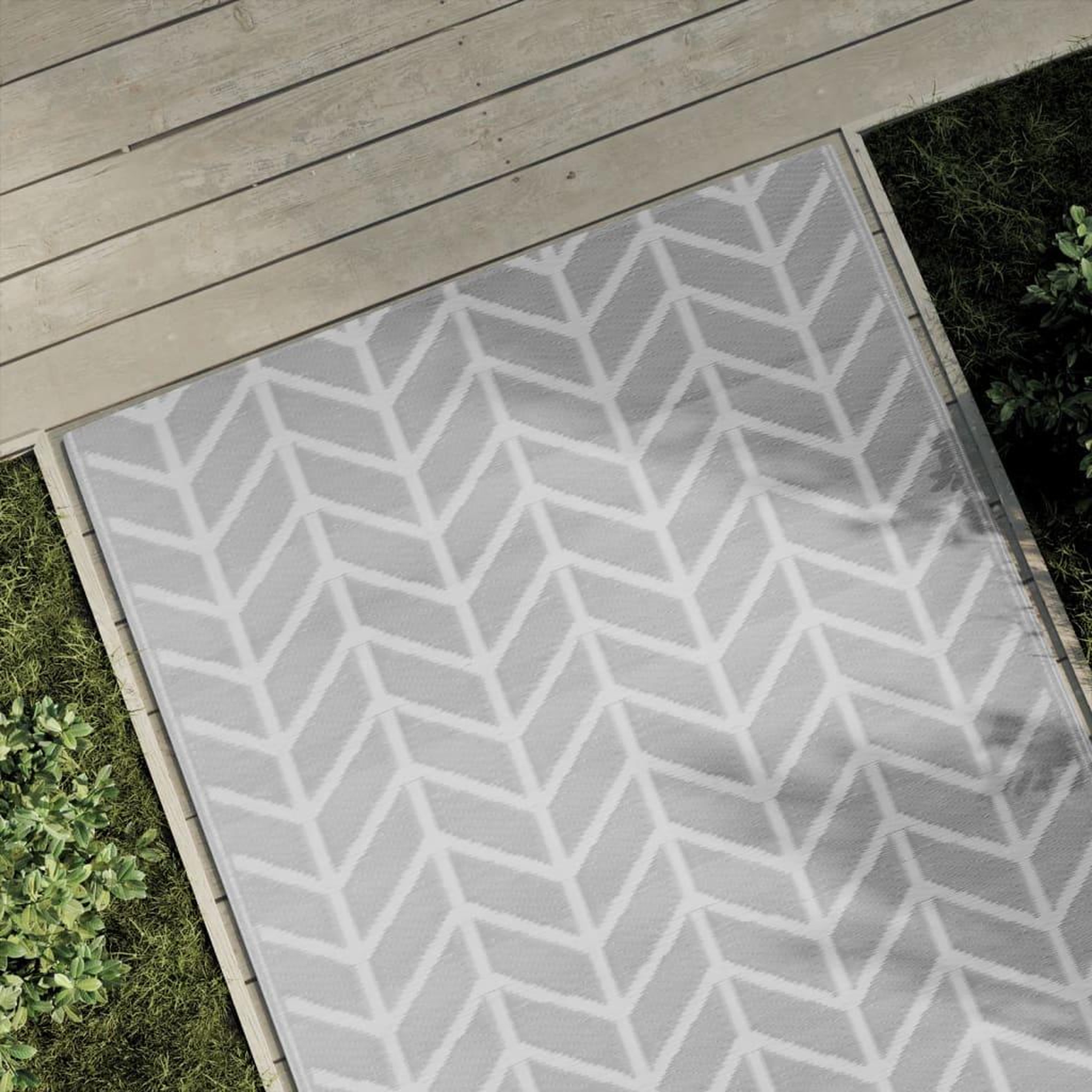 VIDAXL Tapis d'exterieur ARAKIL Gris 120x180 cm PP
