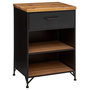 Voir la diapositive 1 : ATMOSPHERA Table de Chevet 1 Tiroir  Cierna  63cm Noir
