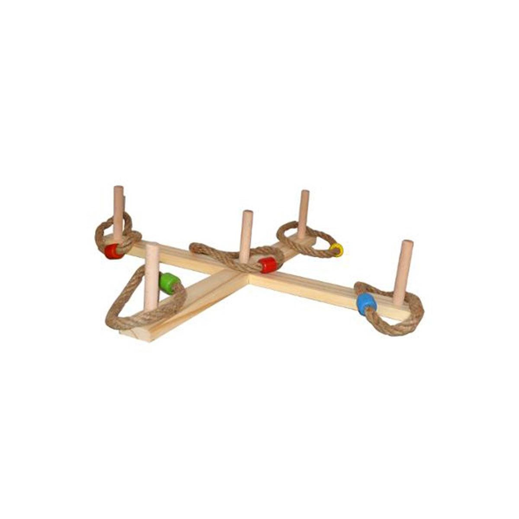 Be Toys Jeu en Bois  Lancer d'Anneaux  50cm Naturel