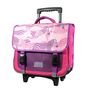 Voir la diapositive 2 : Bagtrotter BAGTROTTER Cartable à roulettes 38 cm Phileas Rose Zèbre