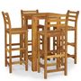 Voir la diapositive 2 : VIDAXL Ensemble de bar de jardin 5 pcs bois d'acacia solide
