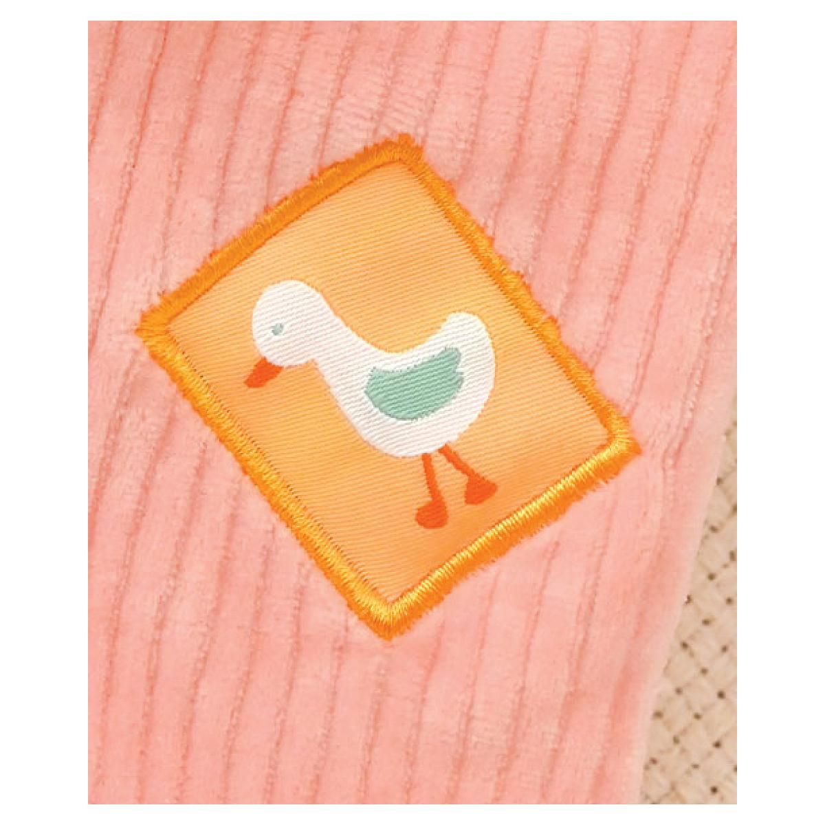 DOUDOU ET COMPAGNIE Doudou hochet Lapin Ciboulette - 21 cm