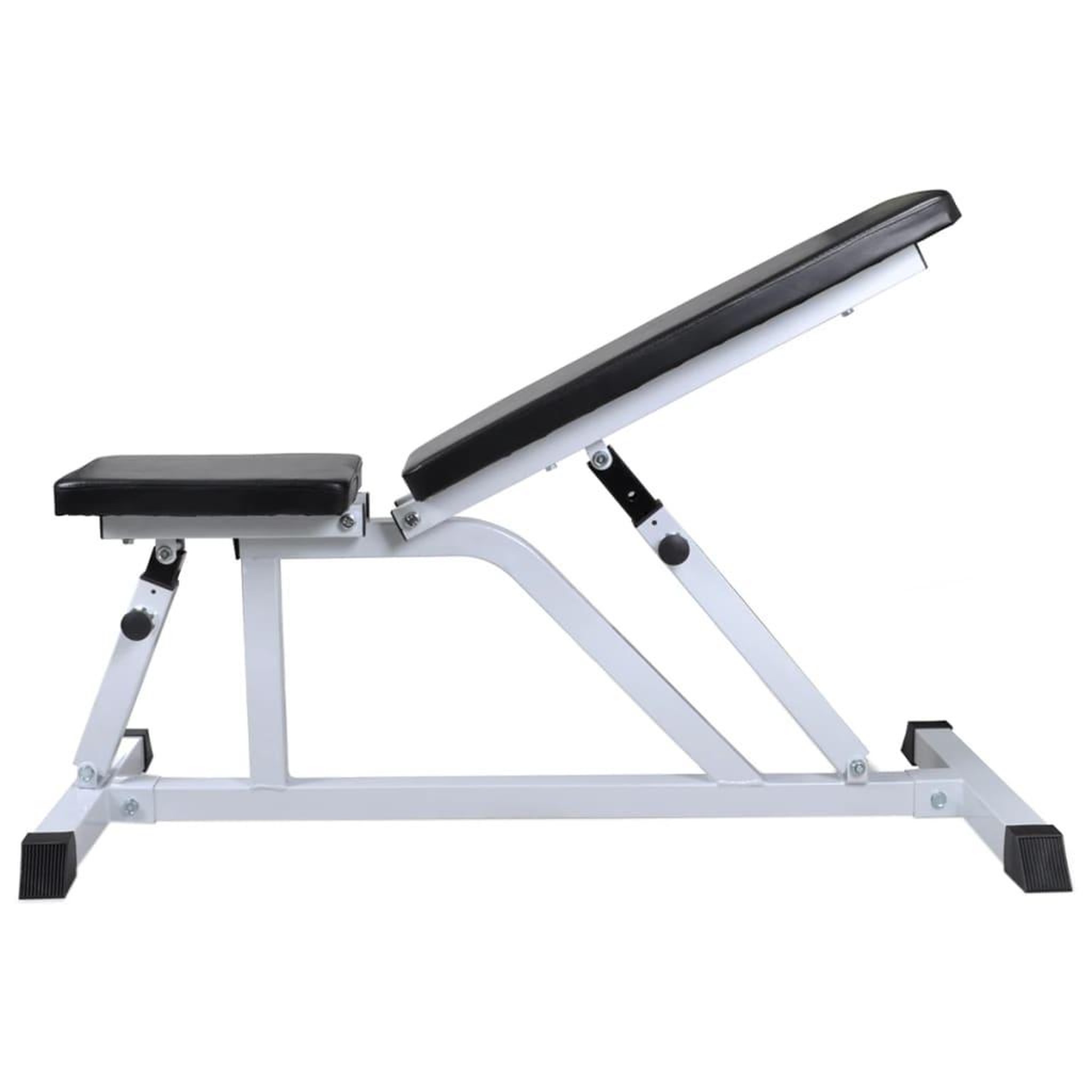 Voir la diapositive 3 : VIDAXL Banc d'entraînement avec jeu d'halteres 30,5 kg