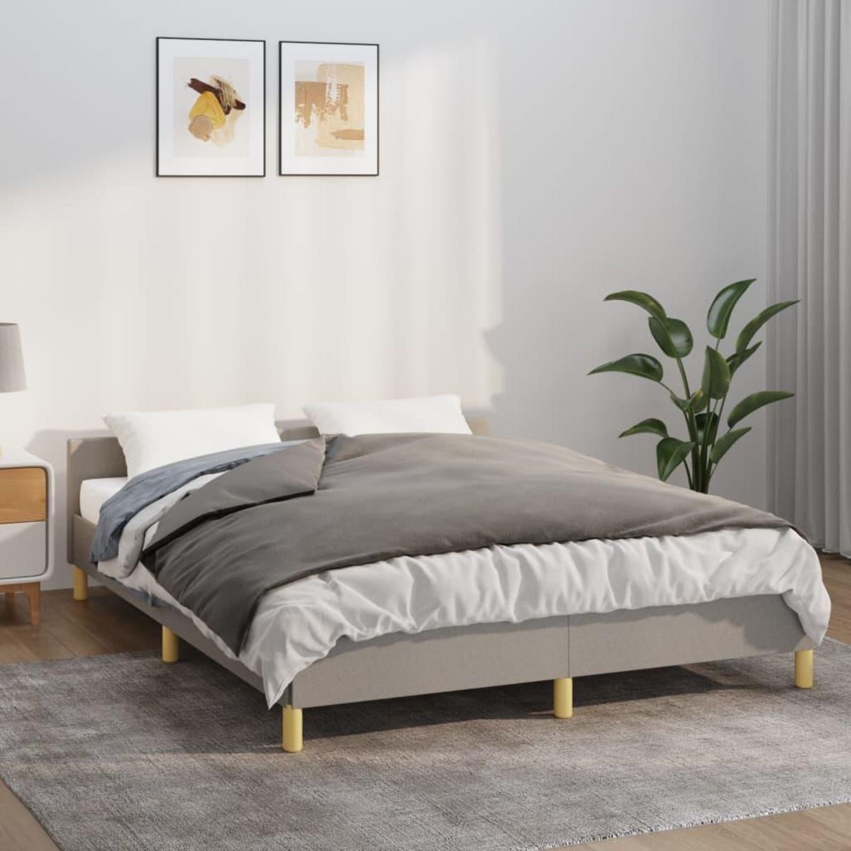 VIDAXL Couverture lestee avec housse Gris 122x183 cm 9 kg Tissu