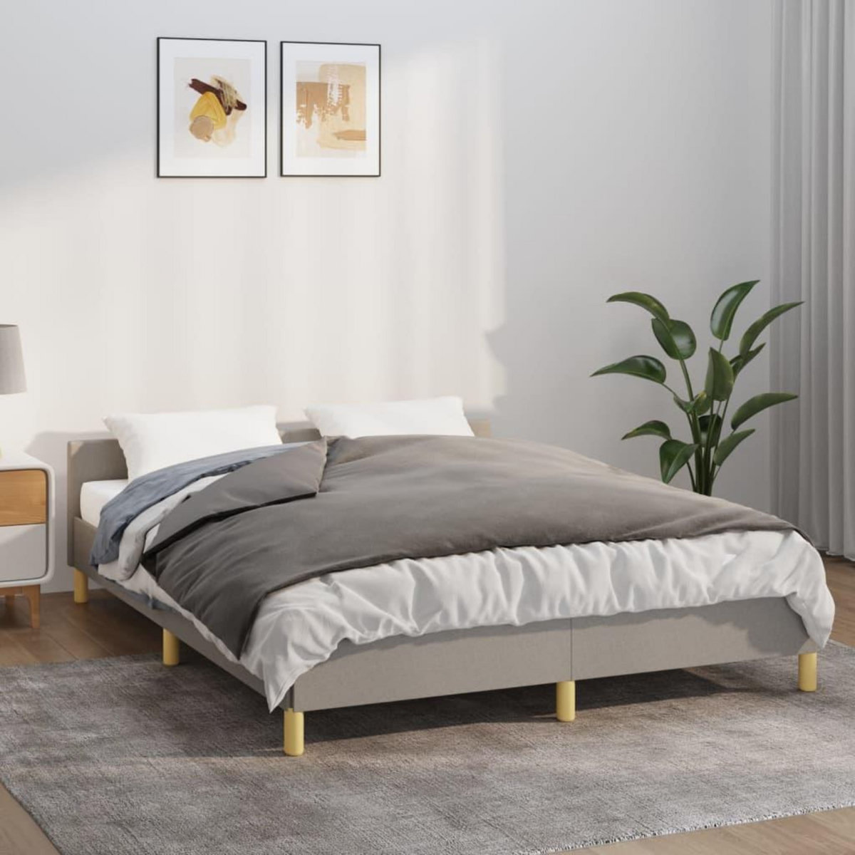 VIDAXL Couverture lestee avec housse Gris 122x183 cm 9 kg Tissu