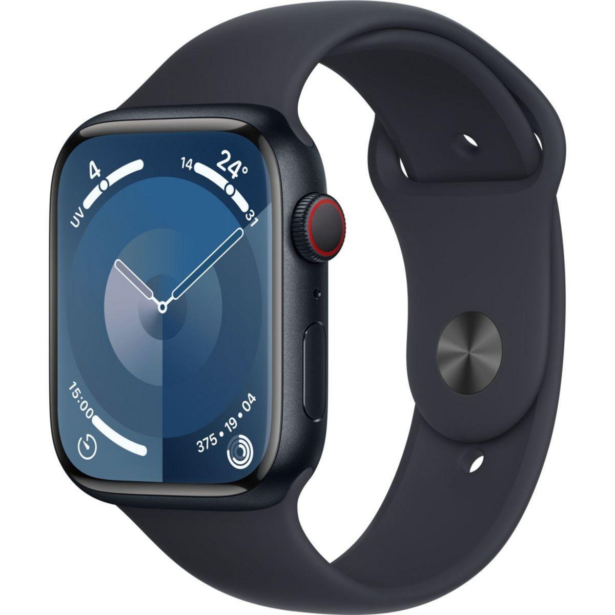 APPLE Montre connectée Serie 9 Cellular 45mm Aluminium/Minuit S/M