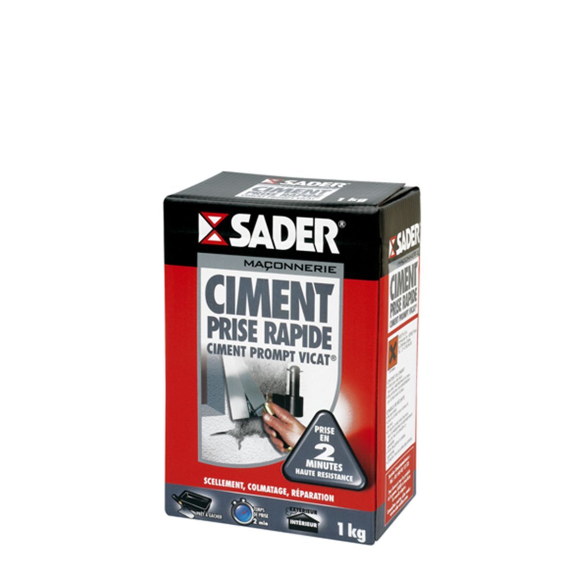 SADER Ciment prise rapide prompt Vicat blanc Sader 1 kg