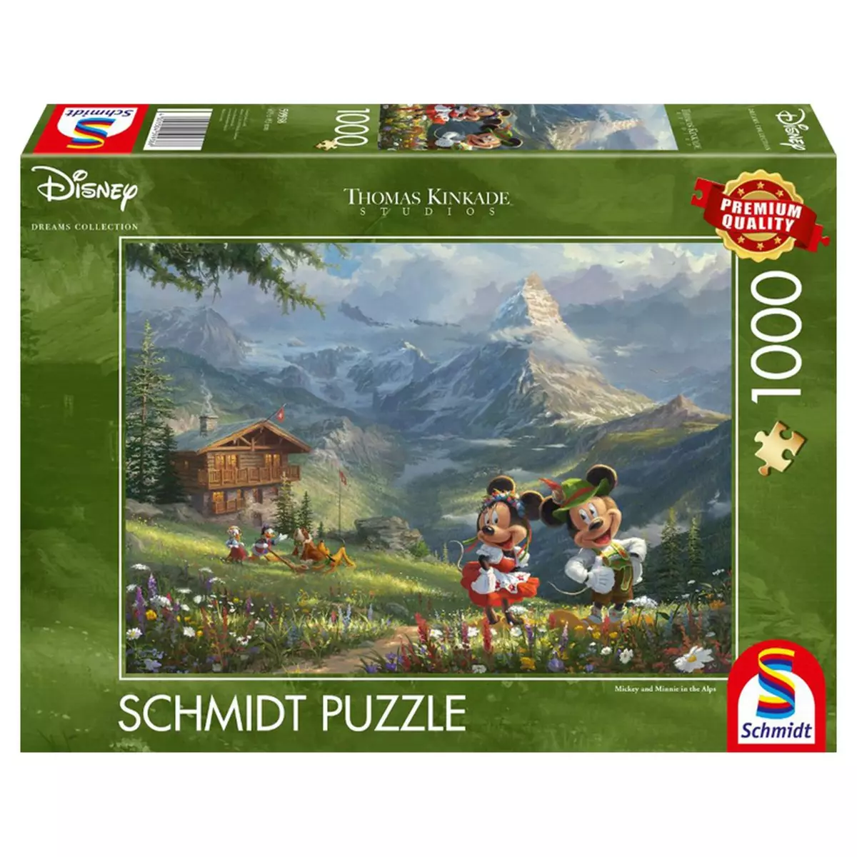 Schmidt Puzzle 1000 pièces - Mickey & Minnie dans les alpes