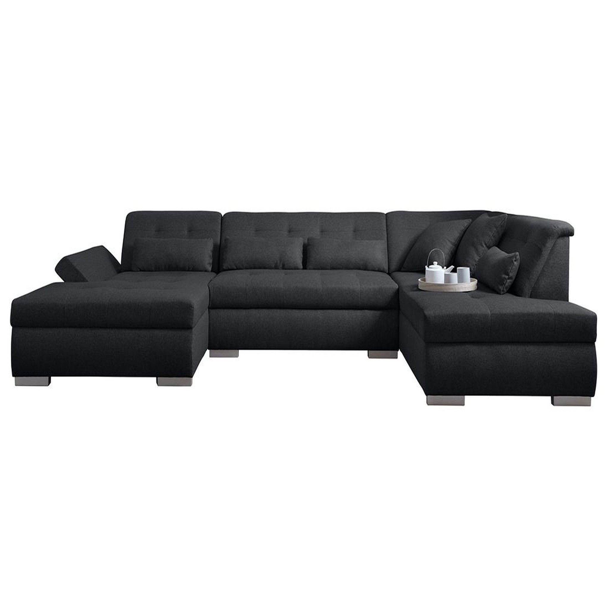 Voir la diapositive 6 : LISA DESIGN Vermont - canapé panoramique d'angle droit - 7 places - xxl
