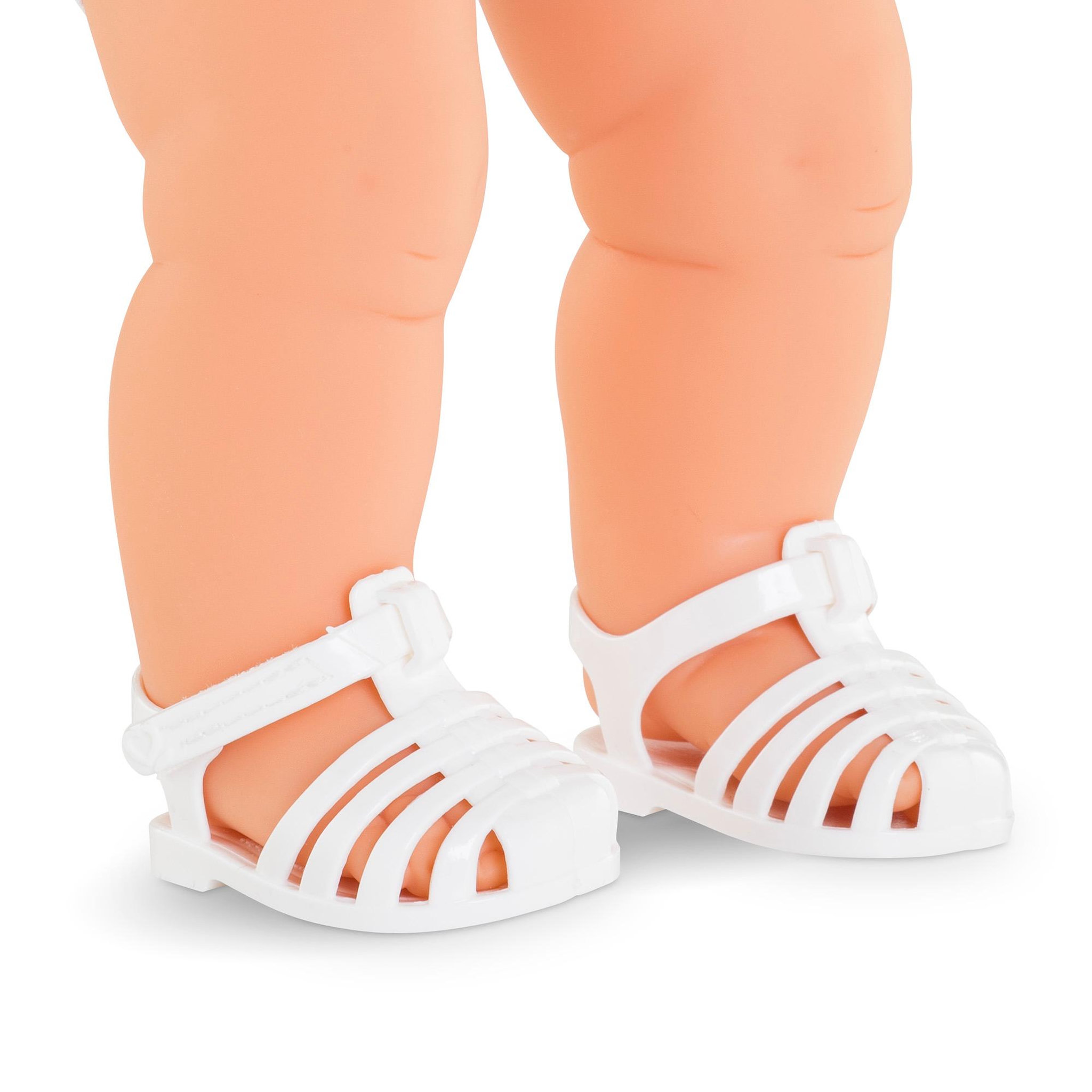 Voir la diapositive 2 : Corolle Sandales Blanches pour poupon 36 cm