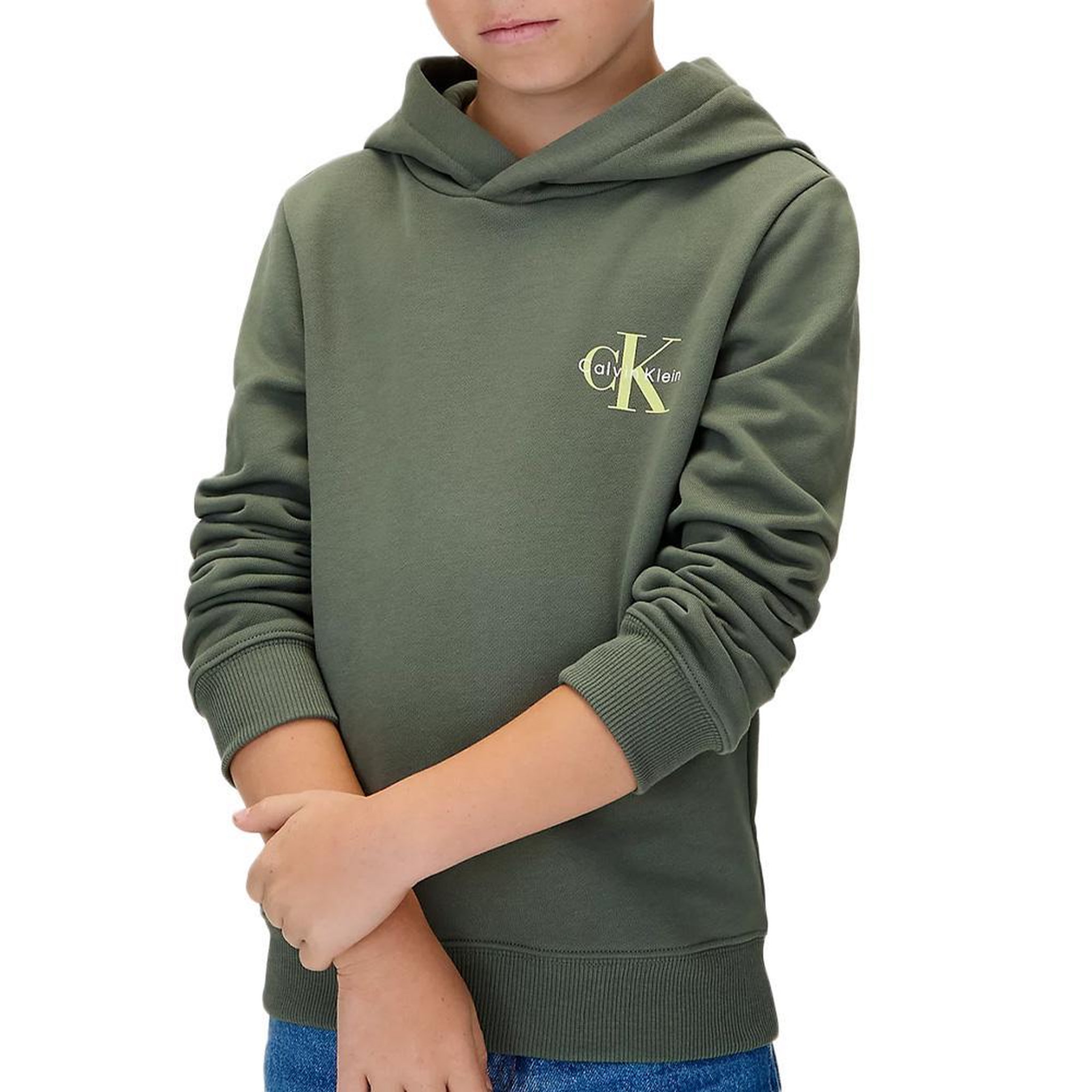 Voir la diapositive 2 : CALVIN KLEIN JEANS Sweat vert garçon calvin klein jeans small monogram