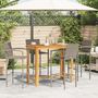 Voir la diapositive 3 : VIDAXL Ensemble de bar de jardin 5 pcs gris bois massif acacia rotin