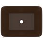 Voir la diapositive 3 : VIDAXL Lavabo de luxe Marron fonce mat 41x30x12 cm Ceramique