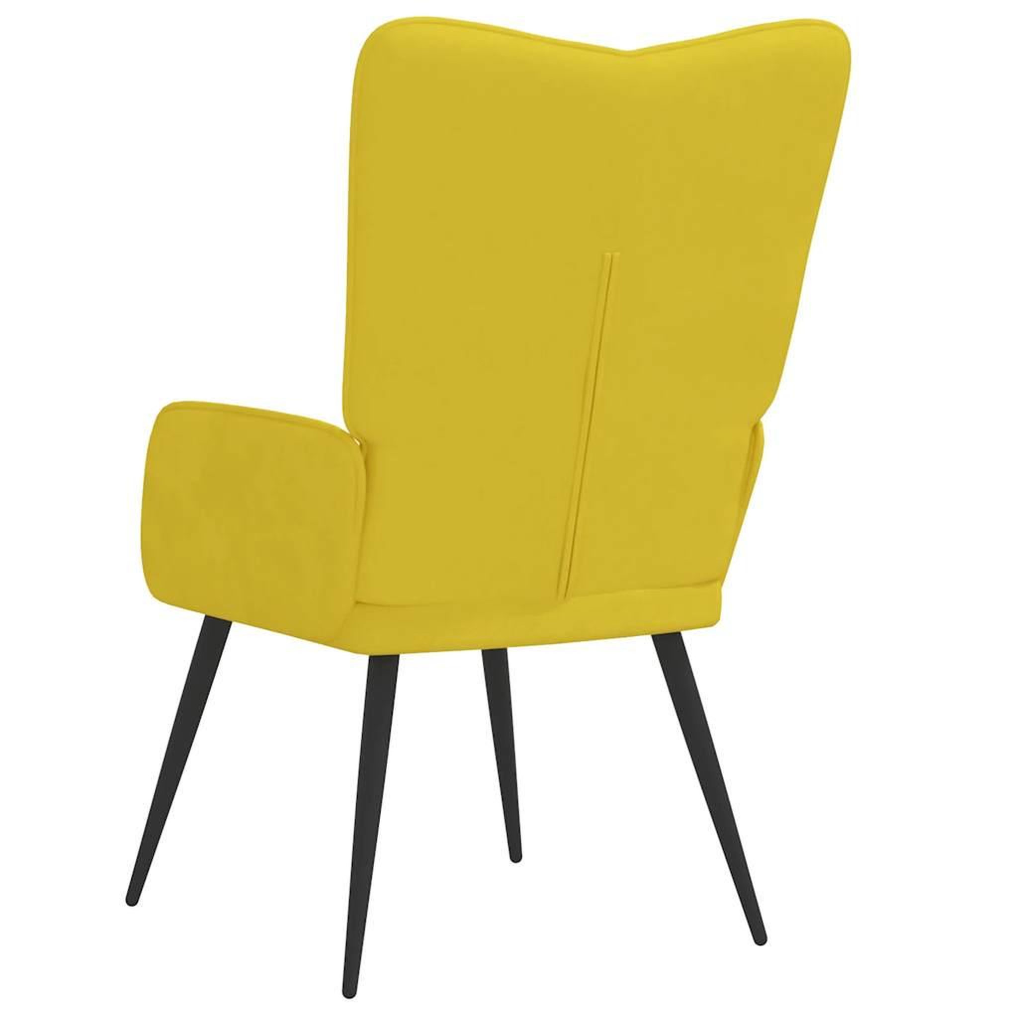 Voir la diapositive 5 : VIDAXL Chaise de relaxation Jaune moutarde Velours