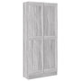 Voir la diapositive 2 : VIDAXL Bibliotheque Sonoma gris 82,5x30,5x185,5 cm Bois d'ingenierie