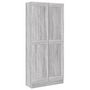 Voir la diapositive 2 : VIDAXL Bibliotheque Sonoma gris 82,5x30,5x185,5 cm Bois d'ingenierie