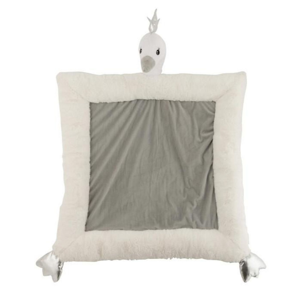 Paris Prix Tapis de Jeux Enfant  Cygne Peluche  105cm Blanc