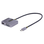 Startech StarTech.com Adaptateur USB C vers HDMI VGA avec Sortie Audio 3,5 - Adaptateur Multiport USB C - Adaptateur USB Type-C, 4K 60Hz HDR, 100W PD 3.0 - Adaptateur Vidéo Compatible TB3/4 - Adaptateur de Voyage