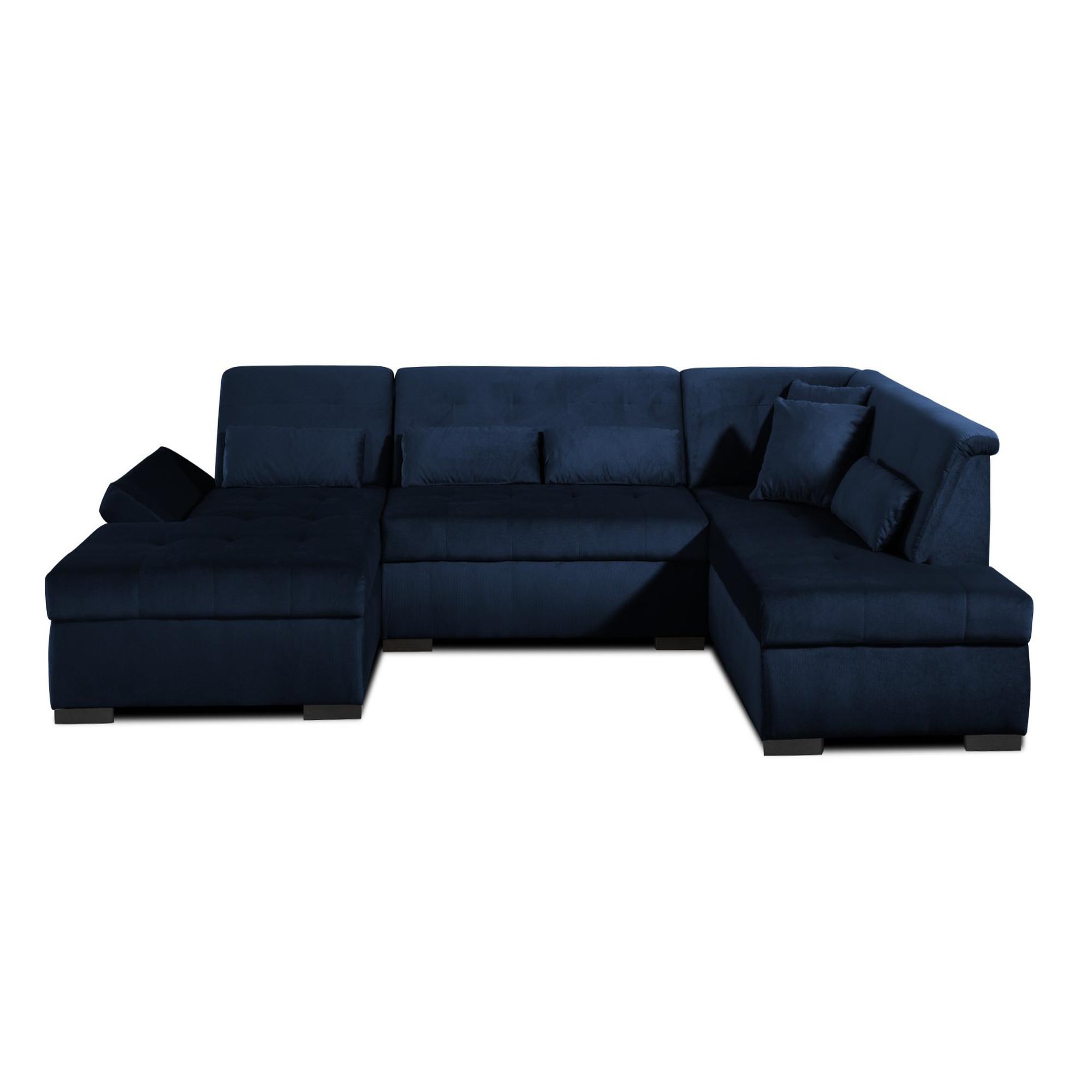 Voir la diapositive 5 : LISA DESIGN Vermont - canapé panoramique d'angle droit - 7 places - xxl - en velours