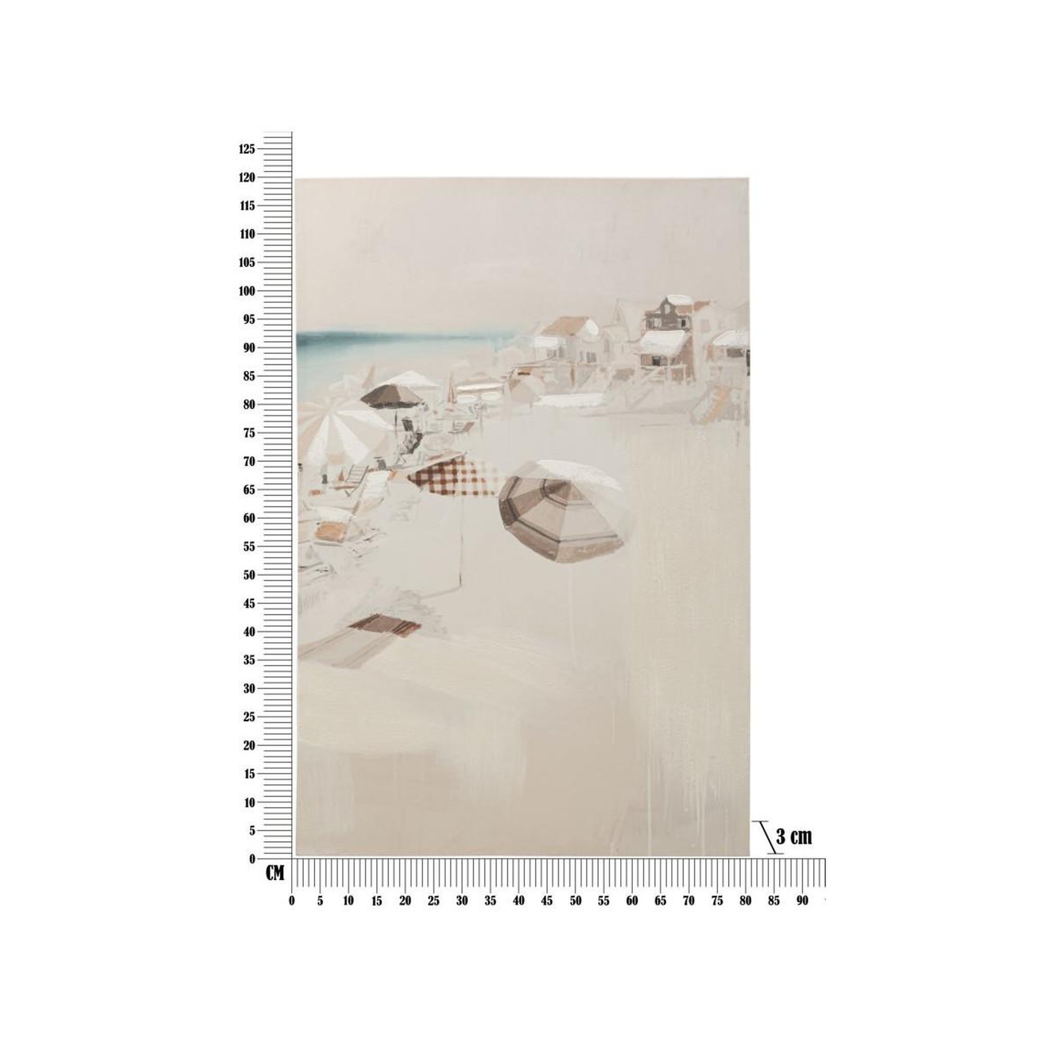 Voir la diapositive 6 : Paris Prix Toile imprimée déco  beach  80x120cm multicolore