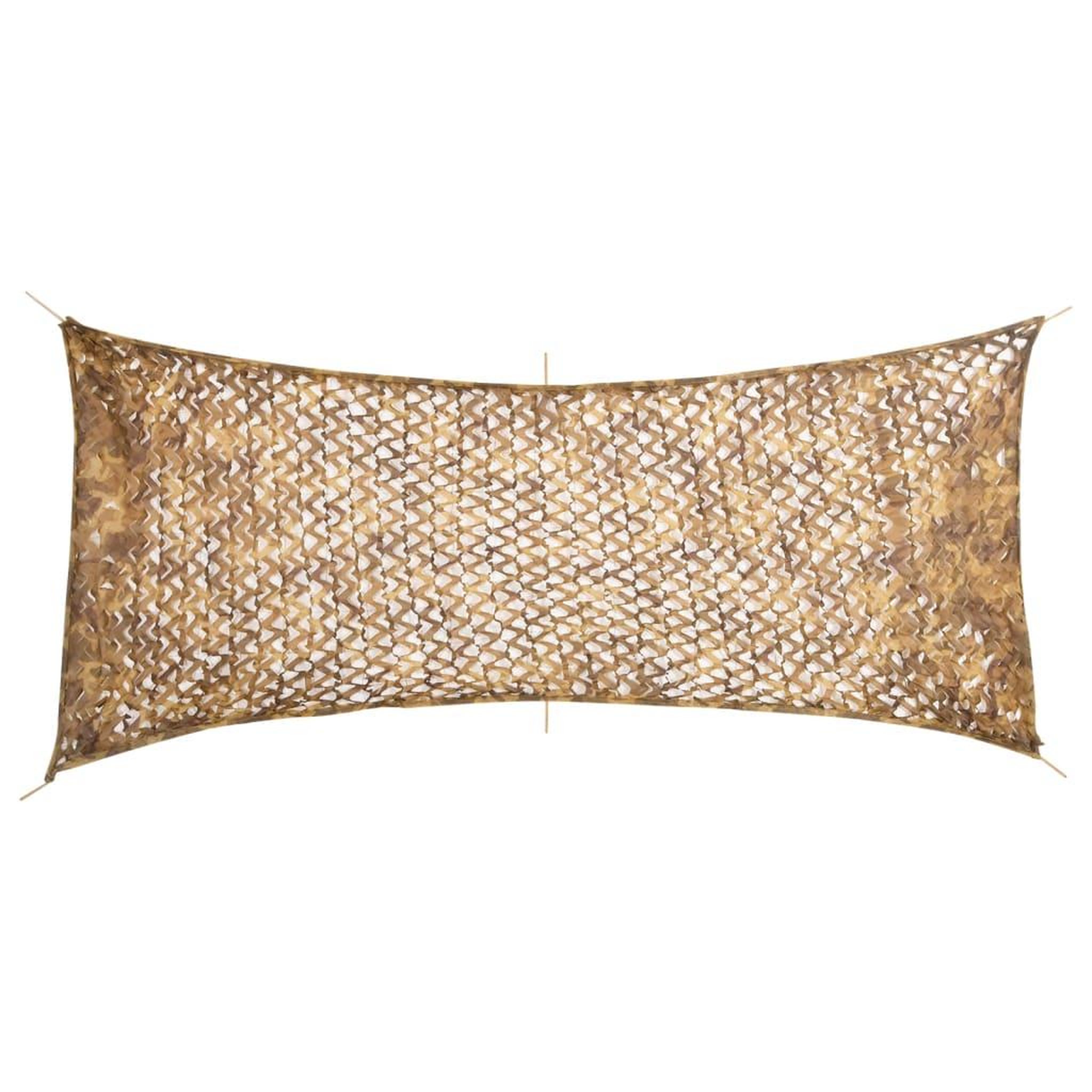 VIDAXL Filet de camouflage avec sac de rangement 409x206 cm sable
