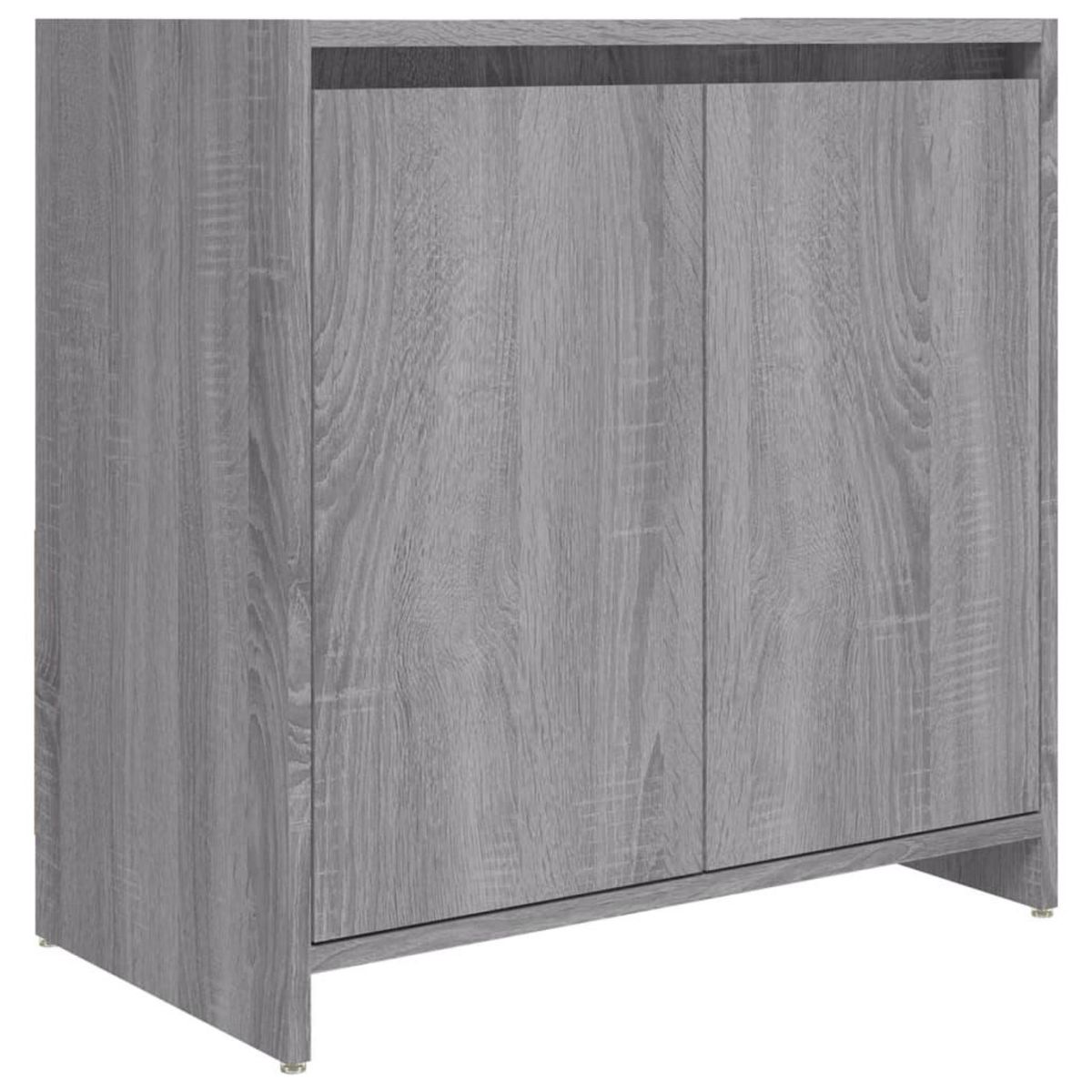 VIDAXL Armoire de bain Sonoma gris 60x33x61 cm Bois d'ingenierie