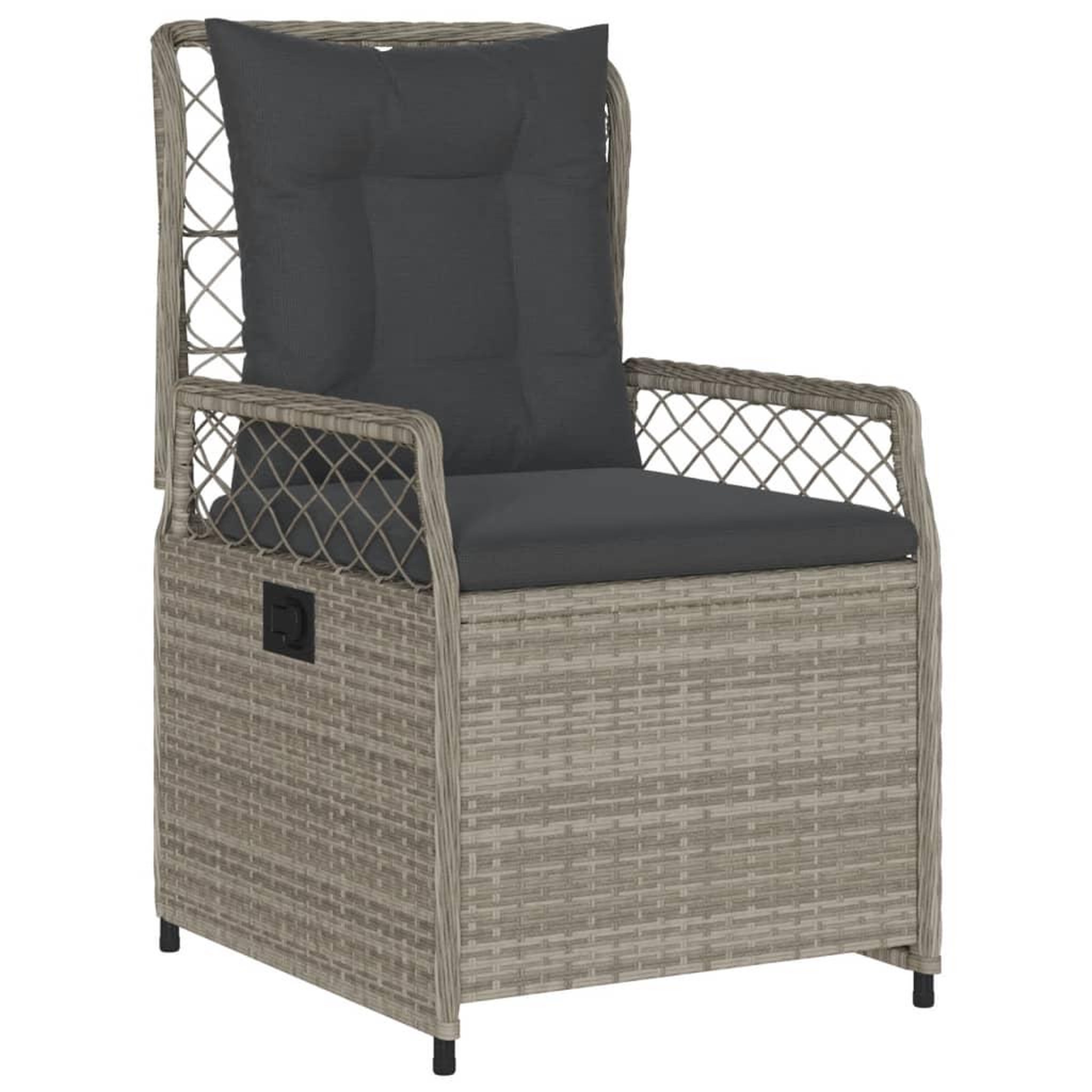 Voir la diapositive 3 : VIDAXL Ensemble a manger de jardin et coussins 7 pcs gris clair rotin
