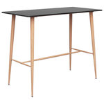 VIDAXL Table de bar Noir 120x60x105 cm