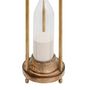 Voir la diapositive 2 : ATMOSPHERA Sablier cylindre manguier et verre Tropical boudoir H38