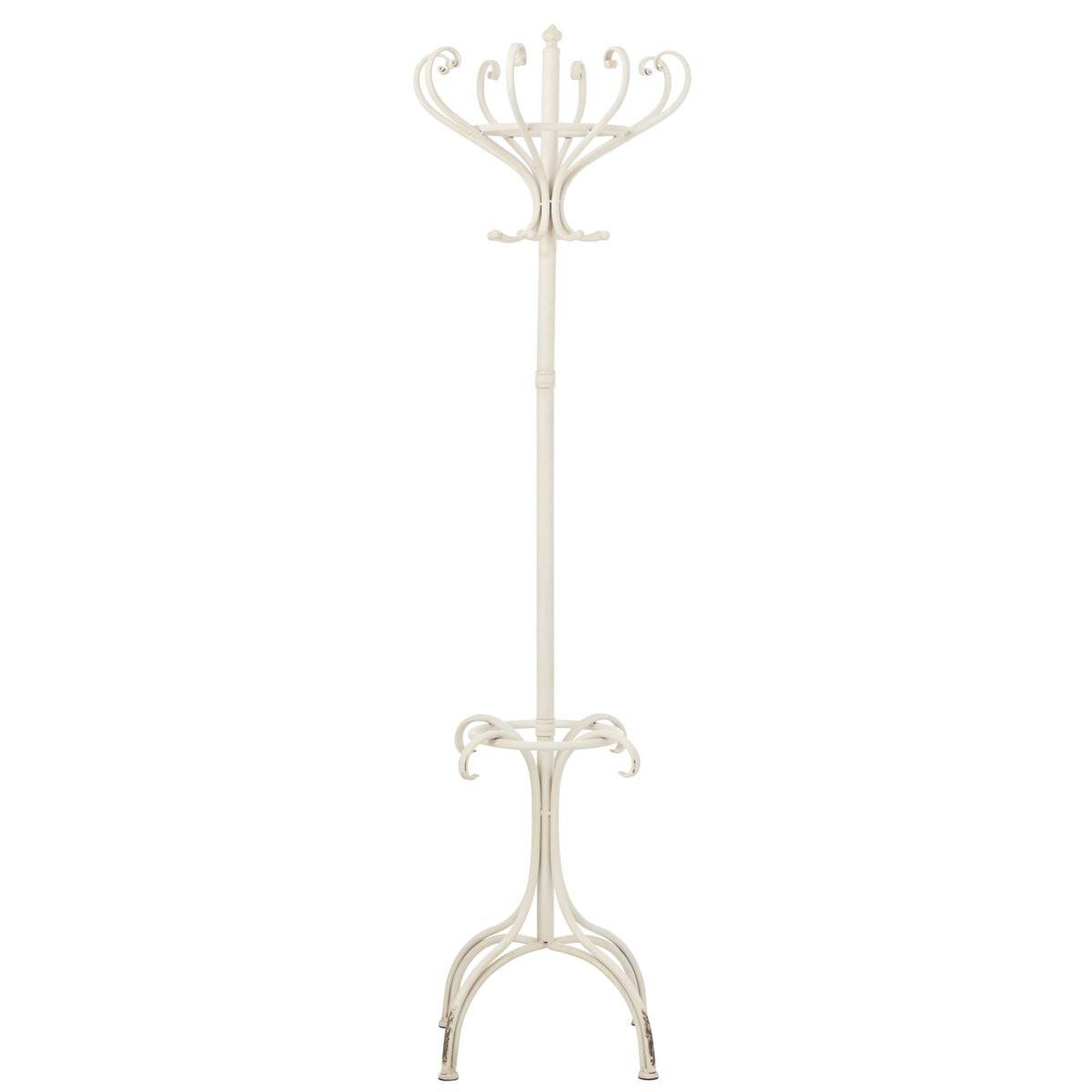 J-LINE Porte-manteau en métal  rune  199cm blanc