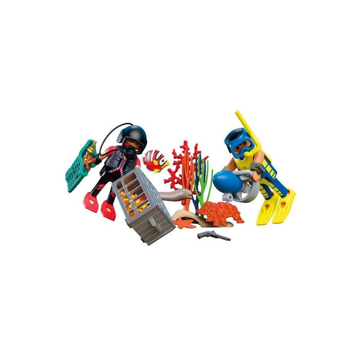 PLAYMOBIL 72078 Policiers plongeurs et trésor