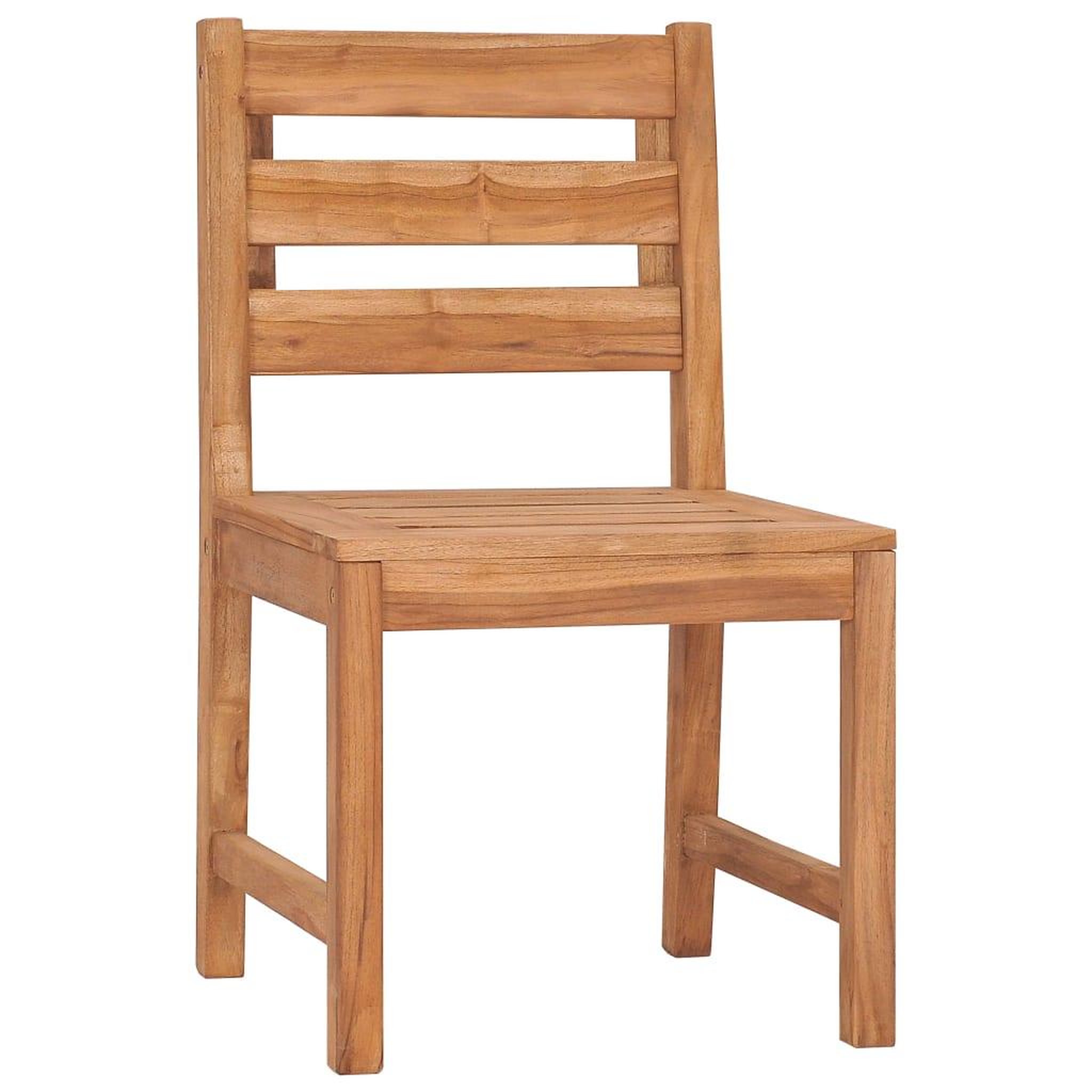 Voir la diapositive 3 : VIDAXL Chaises de jardin lot de 4 Bois de teck solide