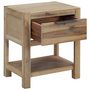 Voir la diapositive 2 : VIDAXL Table de chevet avec tiroir 40x30x48 cm Bois d'acacia solide