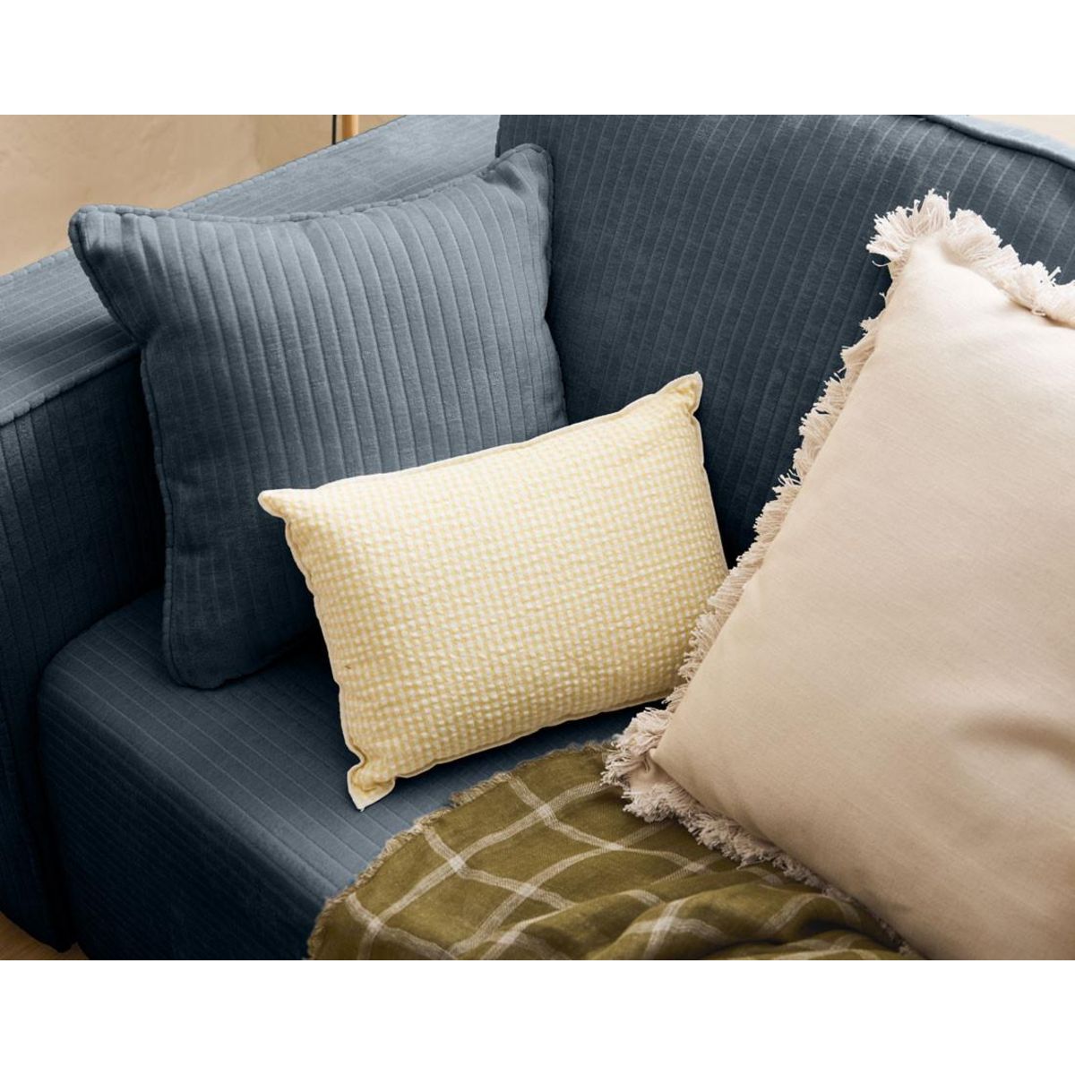 BEST MOBILIER Topaze - canapé 3 places - convertible avec coffre - en velours côtelé plat