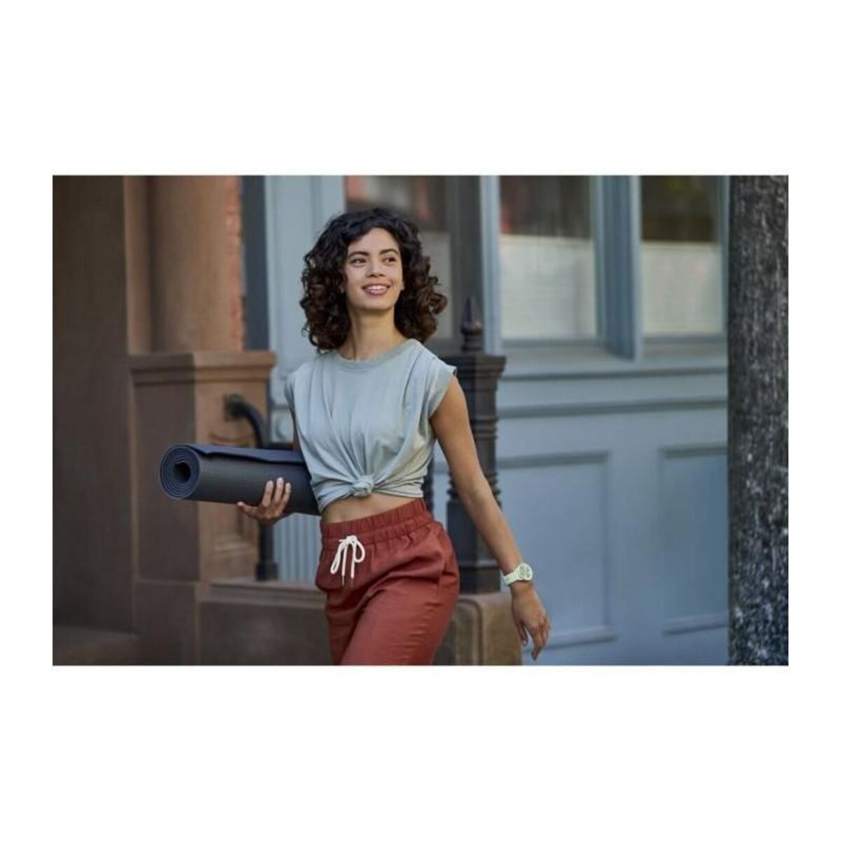 GARMIN GARMIN Vivomove Sport - Montre de sport connectee a aiguilles et ecran tactile - Vert deau silver