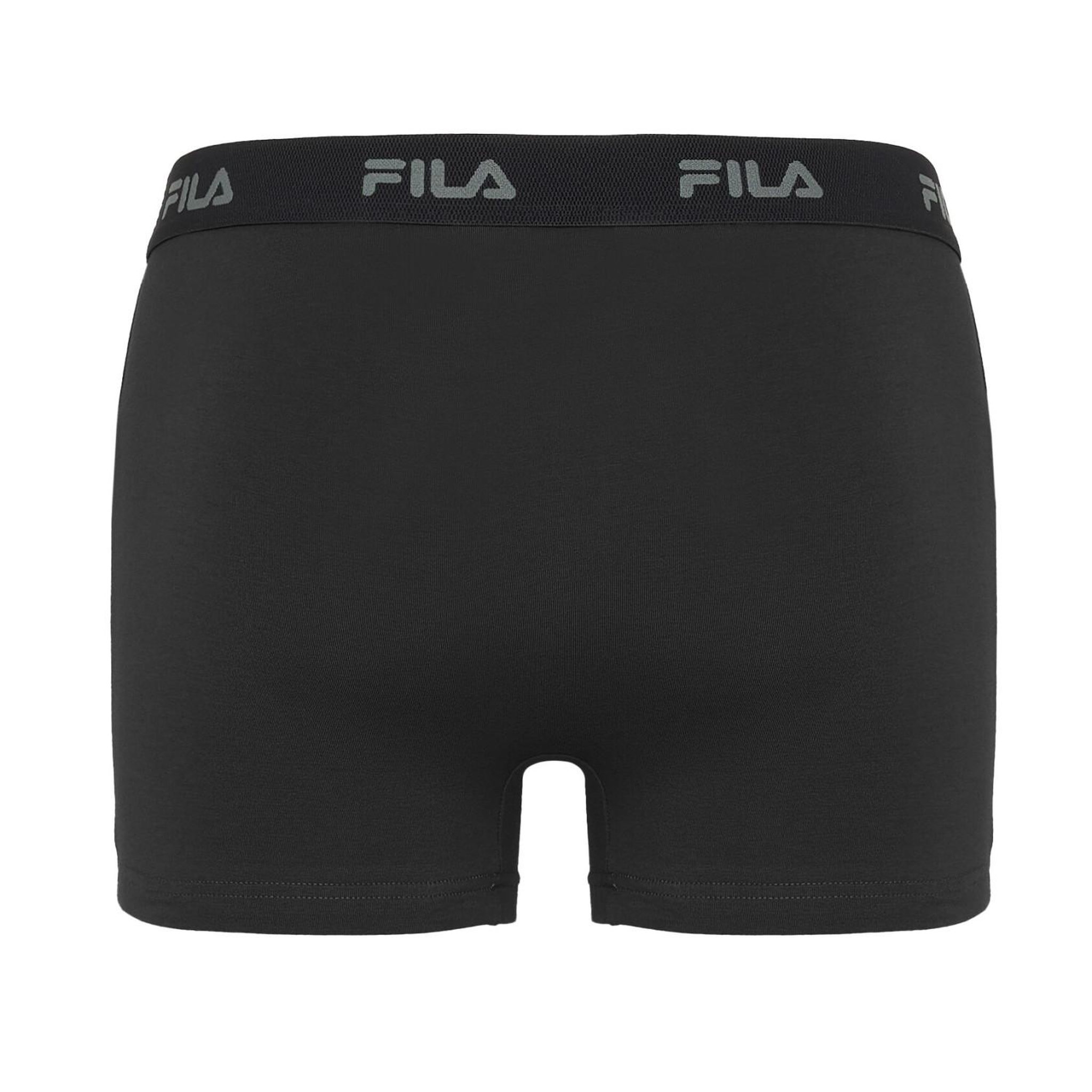 Voir la diapositive 6 : FILA Lot de 4 boxers homme en coton FU5335 et FU5337