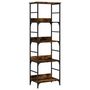 Voir la diapositive 2 : VIDAXL Bibliotheque chene fume 50x33x153 cm bois d'ingenierie