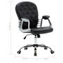 Voir la diapositive 6 : VIDAXL Chaise de bureau pivotante Noir Similicuir